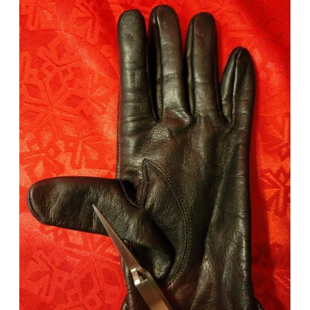 Genuine Vintage Harley Davidson Leather Gloves Ladies Size M/Exellent COND